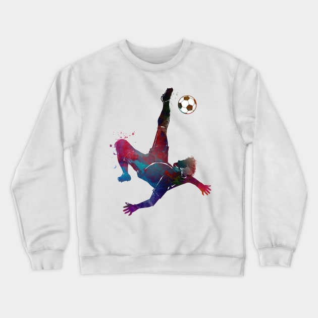 Football player sport art #football #soccer Crewneck Sweatshirt by JBJart